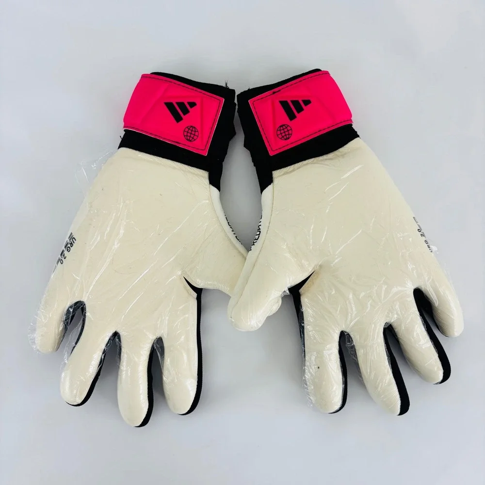 New Adidas‎ Predator GL Pro Goalkeeper Gloves Black Pink Size 5 Soccer
